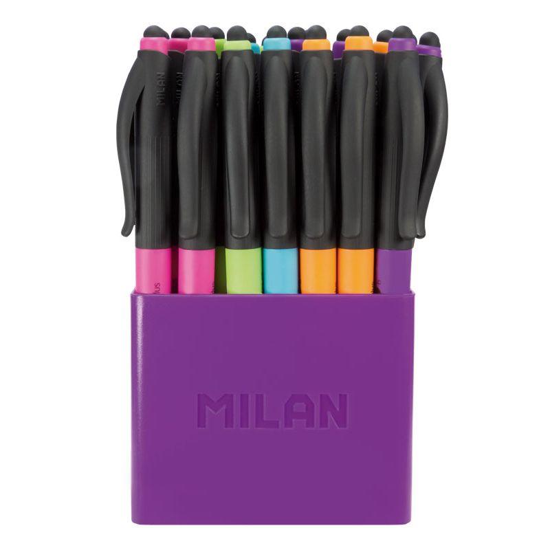 Ручка шариковая автоматическая со стилусом Milan "P1 Stylus" розовая, 1,0мм, арт.176592124 - фото 3 - id-p195357865