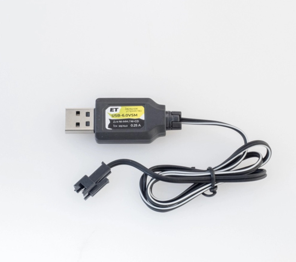 Зарядное устройство для аккумулятора 6V - ET USB-6.0VSM, 250мА, для Ni-Cd и Ni-Mh аккумуляторных сборок 6В - фото 2 - id-p195362479