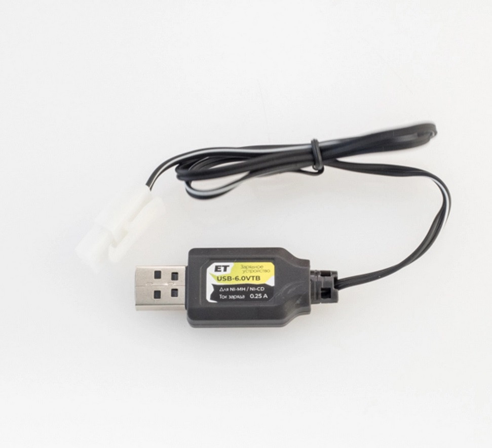 Зарядное устройство для аккумулятора 6V - ET USB-6.0VTB , 250мА, для Ni-Cd и Ni-Mh аккумуляторных сборок 6В - фото 2 - id-p195365922