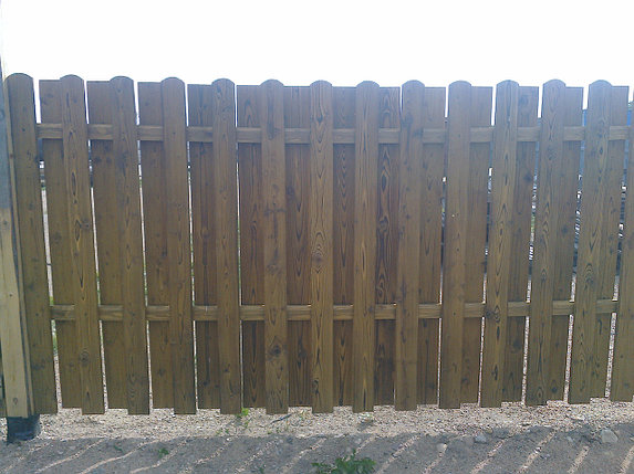 Забор деревянный из штакетника, фото 2