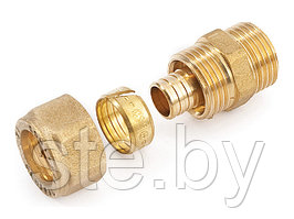 Ниппель 16(2.0)х1/2 нар. для трубы PEX General Fittings