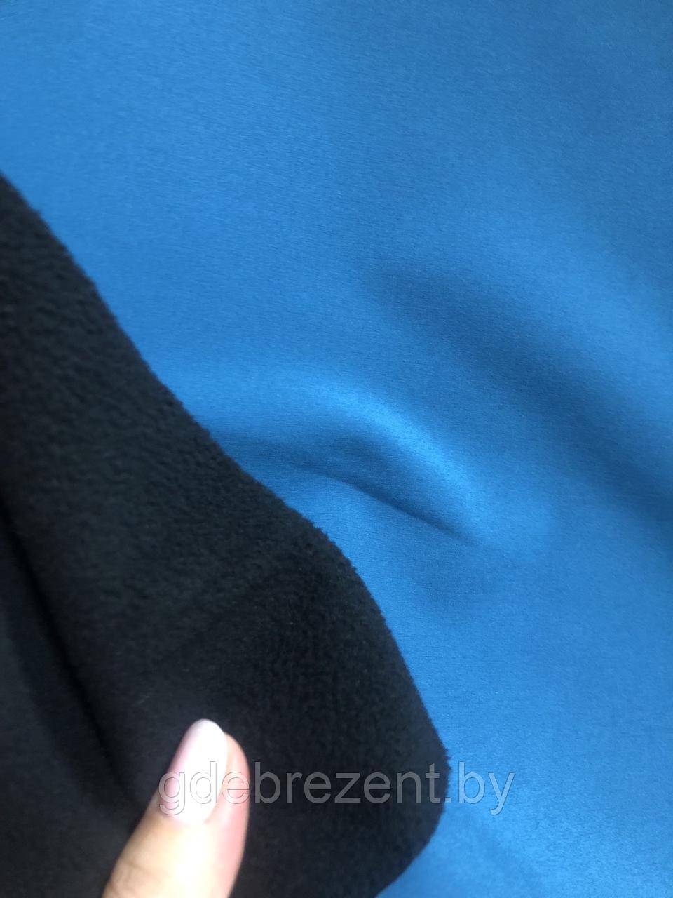 Ткань курточная Софтшел ультра (синий) - фото 2 - id-p195386430