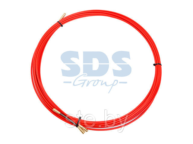 Протяжка кабельная (мини УЗК в бухте), стеклопруток, d=3,5 мм 50 м красная (REXANT) - фото 1 - id-p195399456