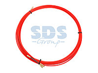 Протяжка кабельная (мини УЗК в бухте), стеклопруток, d=3,5 мм 20 м красная (REXANT)