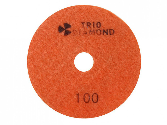 Алмазный гибкий шлифкруг "Черепашка" 100 № 100 (мокрая шл.) (Trio-Diamond) - фото 1 - id-p195400070