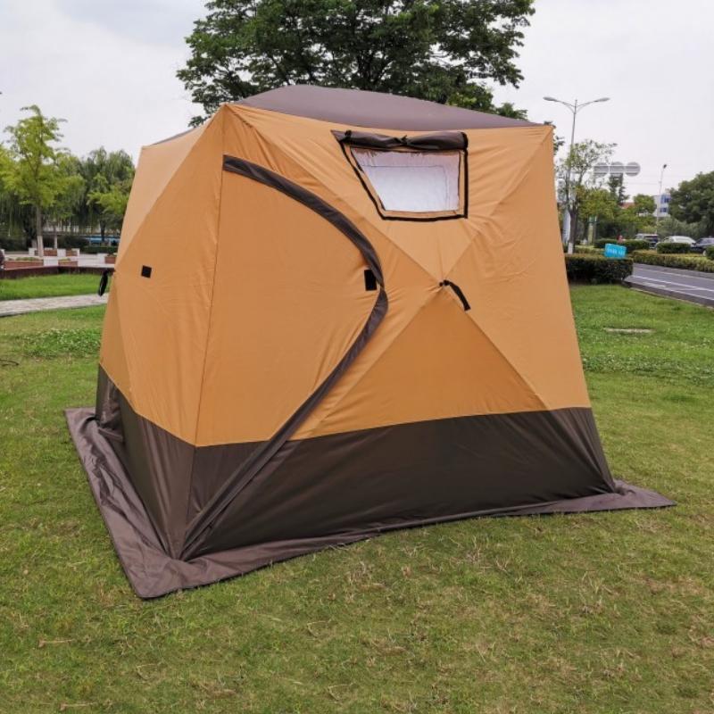 Палатка зимняя куб четырехслойная Mircamping (240х240х190/220см) (мобильная баня), арт. MIR-2019 - фото 2 - id-p195438745