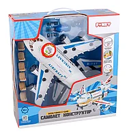 Самолет-конструктор свет звук 37см Funky toys FT62100