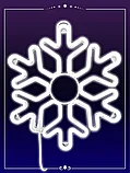 Каркасная светодиодная фигура / Фигура светящаяся "Снежинка" 40 см, фото 7
