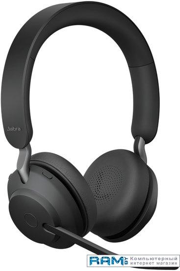 Наушники Jabra Evolve2 65 MS Stereo USB-A (черный) - фото 1 - id-p195438994