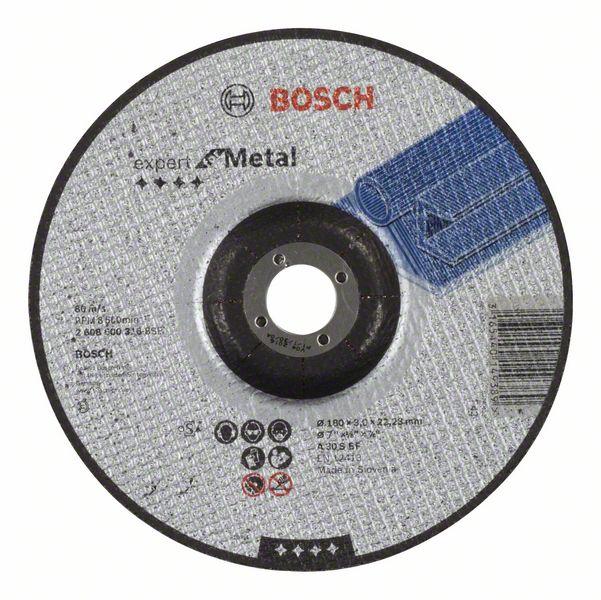 Отрезной круг, выпуклый, Expert for Metal Bosch A 30 S BF, 180 mm, 3,0 mm (2608600316) BOSCH - фото 1 - id-p195439241