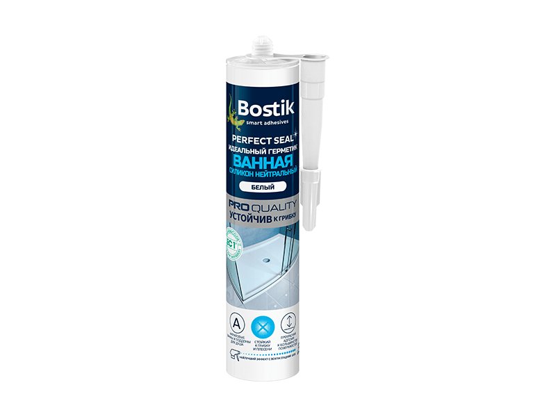 Герметик силиконовый Bostik Perfect Seal Ванная Нейтральный 280 мл, белый