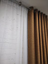 Плотные шторы блэкаут рогожка на люверсах цвет горчица с доставкой, высота 250, 260 см, фото 5