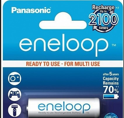 PANASONIC Eneloop AA 1900mAh/BK-3MCCE/4BE Аккумуляторная батарея