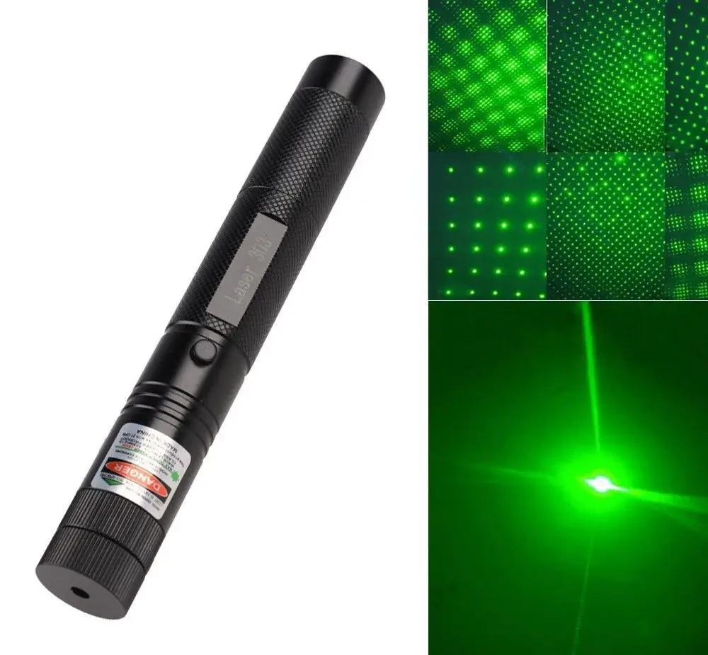 Лазерная указка Green Laser с насадкой - фото 3 - id-p195444788