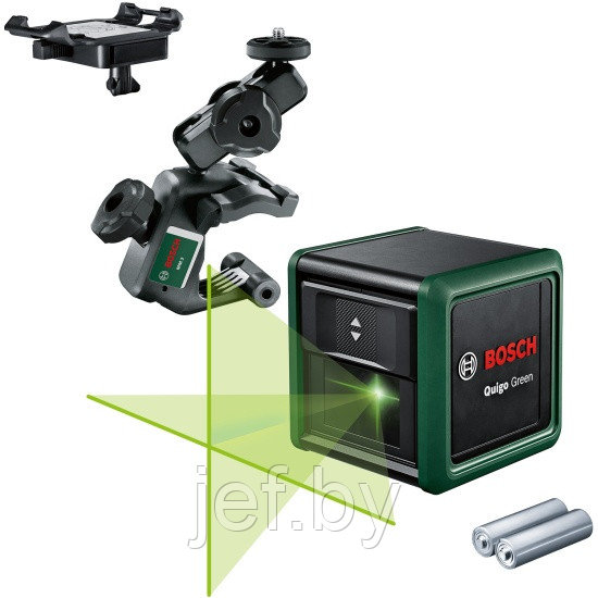 Нивелир лазерный Quigo Green Basic с держателем в коробке BOSCH 0603663C02 - фото 2 - id-p195444789