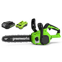Электропила цепная GreenWorks GD24CS30 24V (2007007UB)