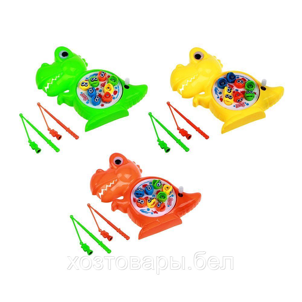 Игрушка-рыбалка "Дино" заводная, пластик, магнит, 24х16,5х4см, 3 дизайна - фото 5 - id-p195444591