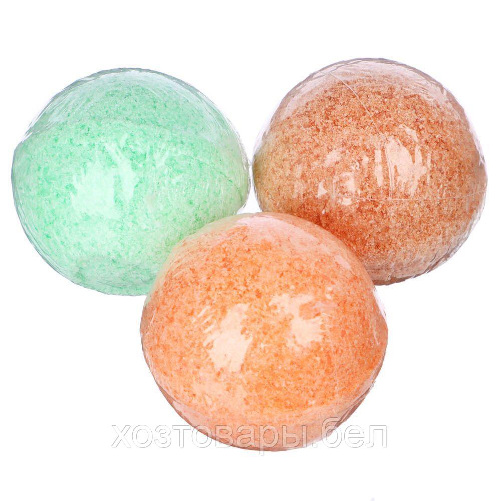 Набор бурлящих шаров для ванн Happy , 3шт по 40г, цвет ассорти - фото 3 - id-p195444603