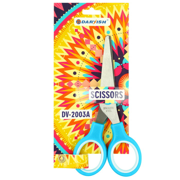 Ножницы 13 см детские закругленные лезвия с европодвесом - фото 8 - id-p195445671