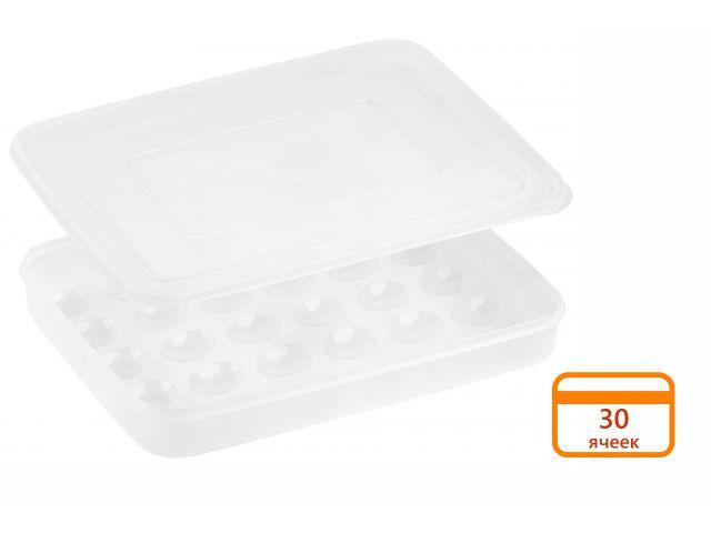 Контейнер для хранения яиц, 30 ячеек, прозрачный, PERFECTO LINEA - фото 1 - id-p186566933