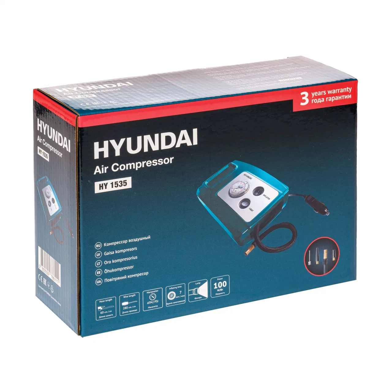 Автомобильный компрессор Hyundai HY 1535 - фото 2 - id-p195447809
