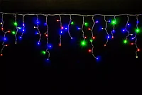 ГИРЛЯНДА БАХРОМА-КАУЧУК 100 LED МУЛЬТИ, 3Х0,6Х0,4Х0,3М, 1Д-2ЦВ, ПРОВ-ЧЕРН, СОЕДИНЯЕТСЯ, IP65