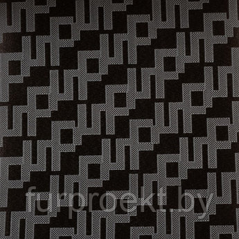 Жаккард вспененный PVC черный 322 полиэстер 0,7мм жаккард 1497