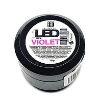 LED Violet - прозрачный гель с фиолетовым оттенком для наращивания ногтей, 15гр (Silcare)