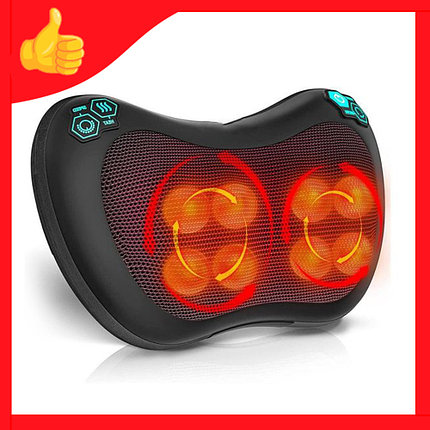 Автомобильная массажная подушка с ИК подогревом Elektronisk Massagepude, фото 2