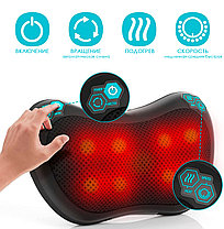 Автомобильная массажная подушка с ИК подогревом Elektronisk Massagepude, фото 2