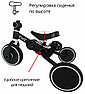 Детский трехколесный Беговел+велосипед Bubago Flint арт. BG-F- 2 цвет Black-White / Черно белый, фото 5