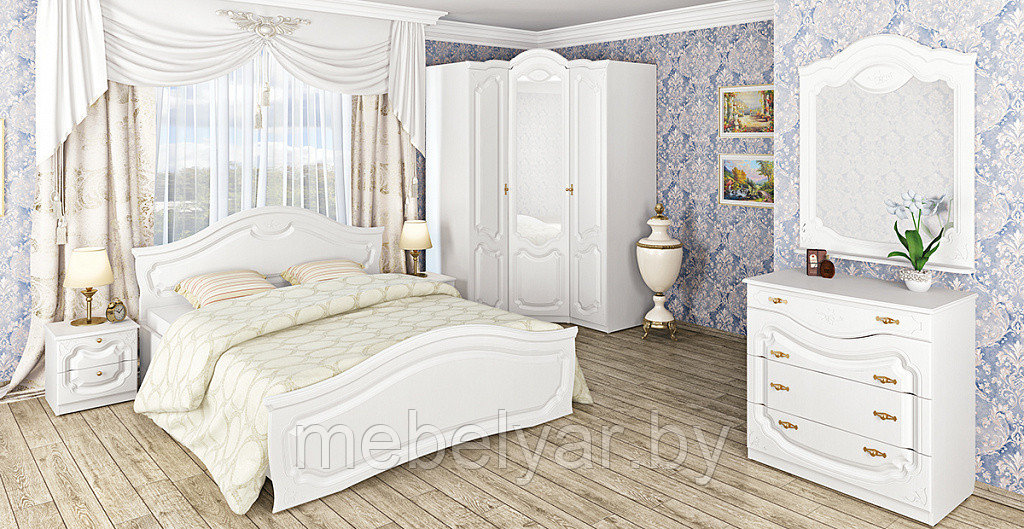 Кровать СП-002-12Д2 Мебель-Неман Орхидея - фото 2 - id-p195482719