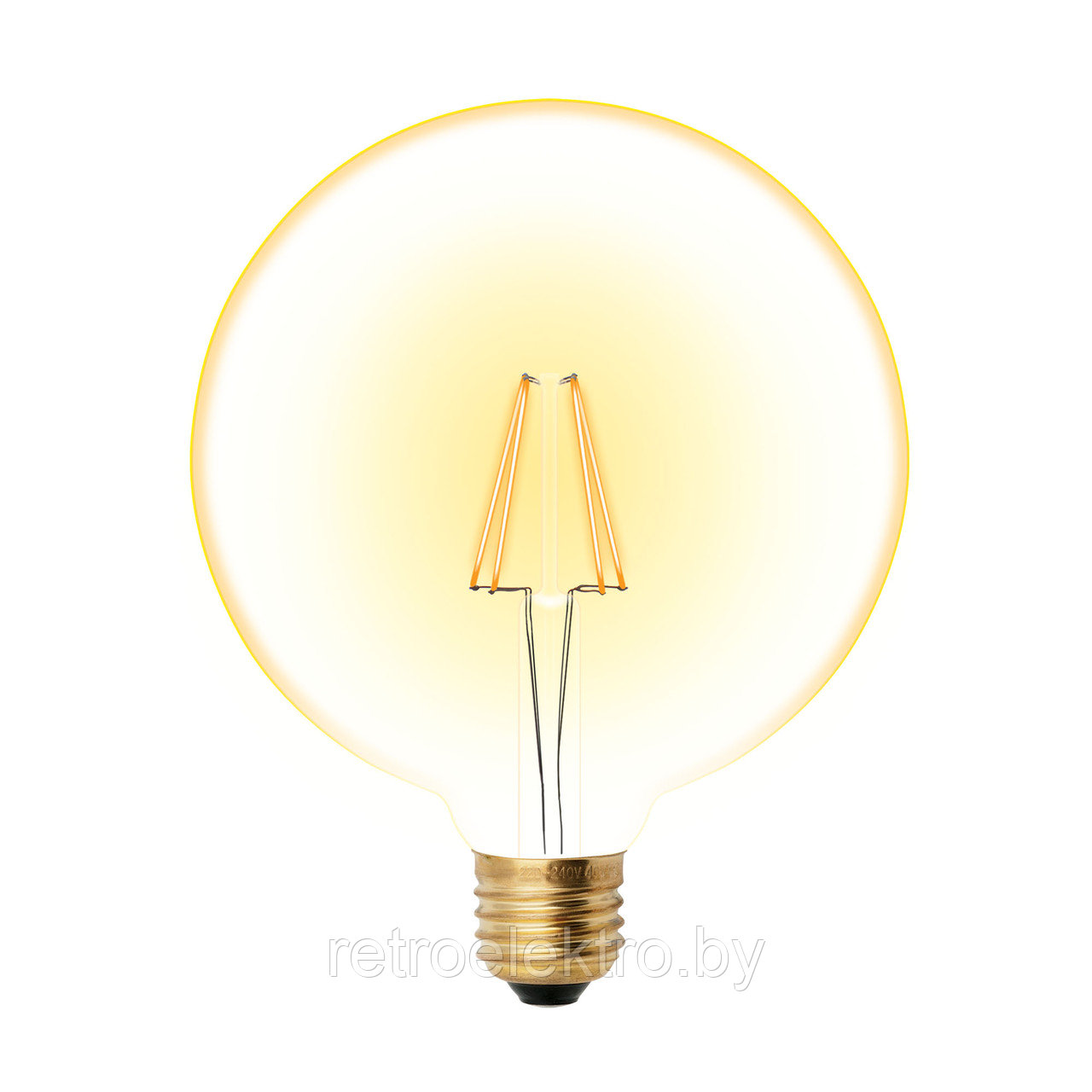 Ретро лампа Эдисона светодиодная LED-G125-8W/GOLDEN/E27 - фото 5 - id-p89197600