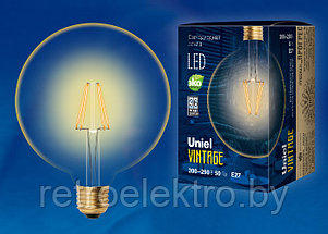 Ретро лампа Эдисона светодиодная LED-G125-8W/GOLDEN/E27, фото 2