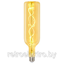 Ретро лампа светодиодная. Золотая колба. Спиральный филамент LED-SF20-5W/SOHO/E27/CW GOLDEN GLS77GO, фото 2
