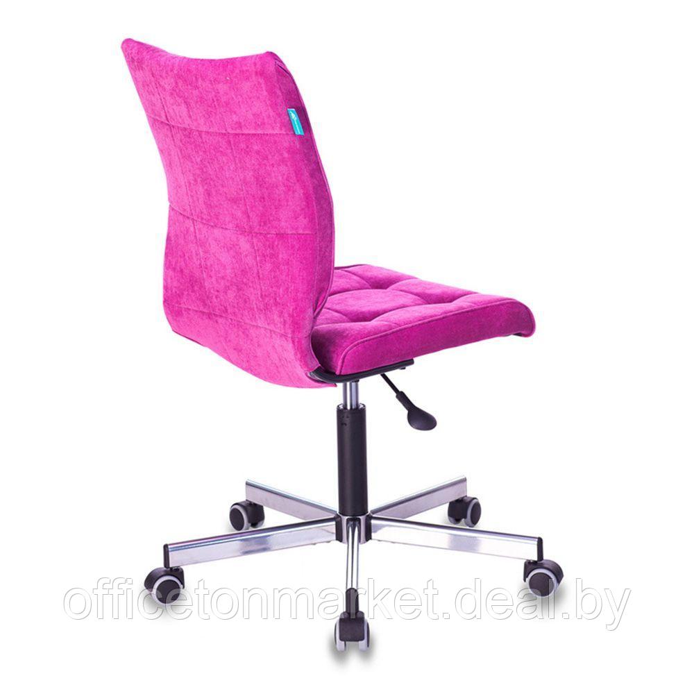 Кресло для персонала "Бюрократ СH-330M/LT", ткань, металл, малиновый - фото 4 - id-p195476961