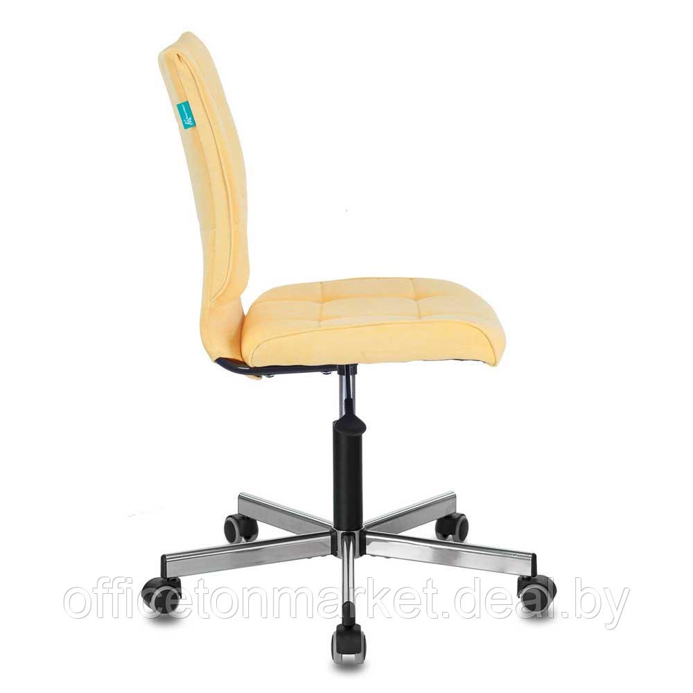 Кресло для персонала Бюрократ "СH-330M/VELV74", ткань, металл, желтый - фото 3 - id-p195476963