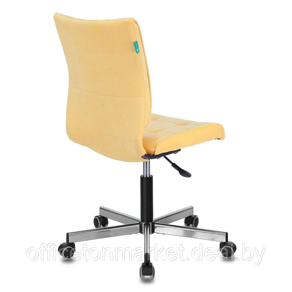 Кресло для персонала Бюрократ "СH-330M/VELV74", ткань, металл, желтый - фото 4 - id-p195476963