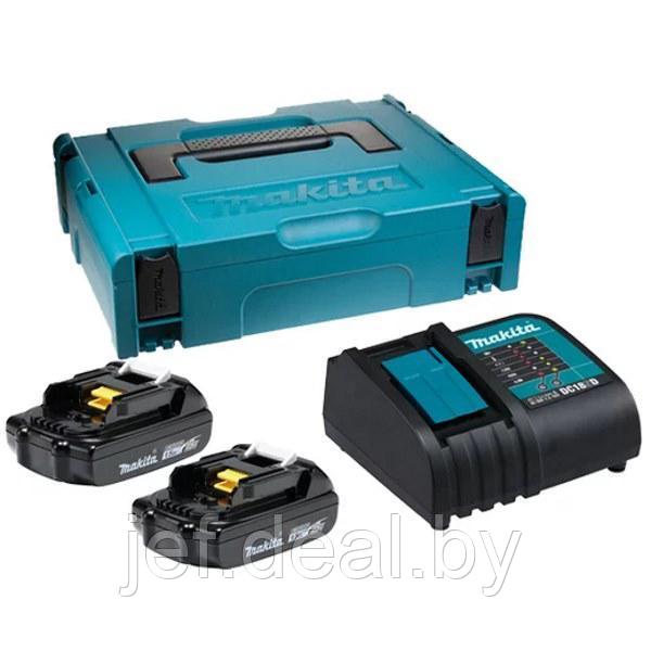 Комплект аккумулятор 18.0 в bl1815n 2 шт + зарядное устройство dc18sd MAKITA 197143-8 - фото 2 - id-p195482753