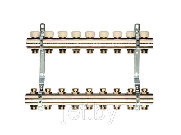 Коллекторная группа без расходомеров в сборе 1"х9 вых. евроконус 3/4" GENERAL FITTINGS 650093N100509A, фото 2