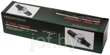 Фильтр-регулятор с индикатором давления для пневмосистем "PROFI" 3/8" ROCKFORCE RF-EW4000-03, фото 2