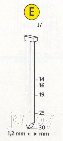 Гвозди j/25 2600 шт NOVUS 044-0086