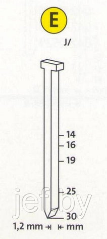 Гвозди j/25 2600 шт NOVUS 044-0086, фото 2