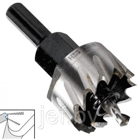 Сверло корончатое по металлу и пластику Ф 22мм KRINO 2100102200, фото 2