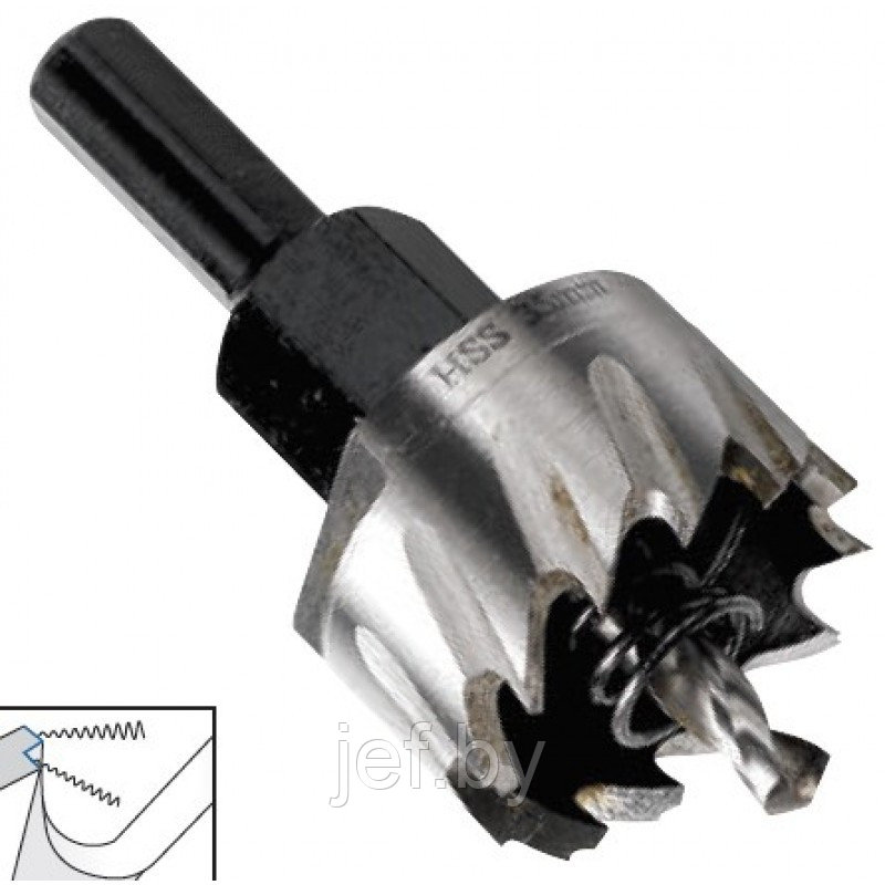 Сверло корончатое по металлу и пластику Ф 28мм KRINO 2100102800