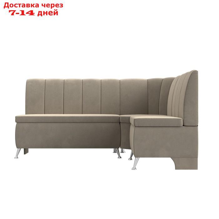 Кухонный угловой диван "Кантри", микровельвет, цвет бежевый - фото 2 - id-p195454800