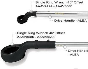 Ключ ударный накидной 50мм TOPTUL AAAV5050, фото 2