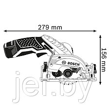 Аккумуляторная циркулярная пила GKS 12v-26 BOSCH 0615990M41, фото 3