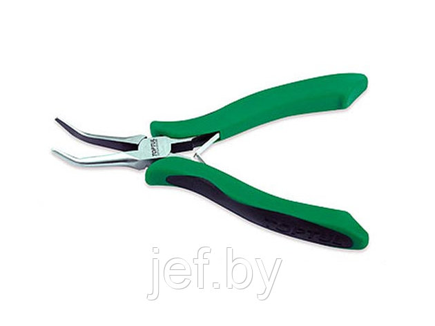 Тонкогубцы 150мм изогнутые для электроники TOPTUL DFCK2206, фото 2