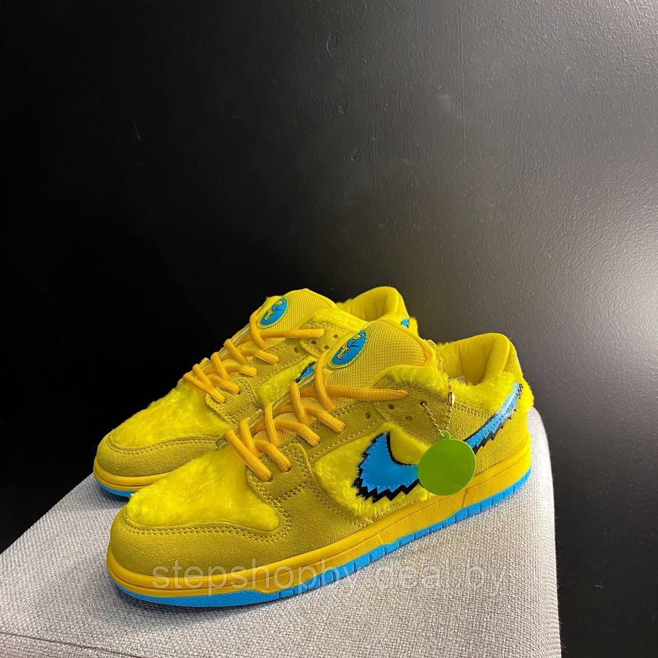 Кроссовки Nike SB Dunk Low Grateful Dead Bears Opti Yellow 42 - фото 1 - id-p195487586